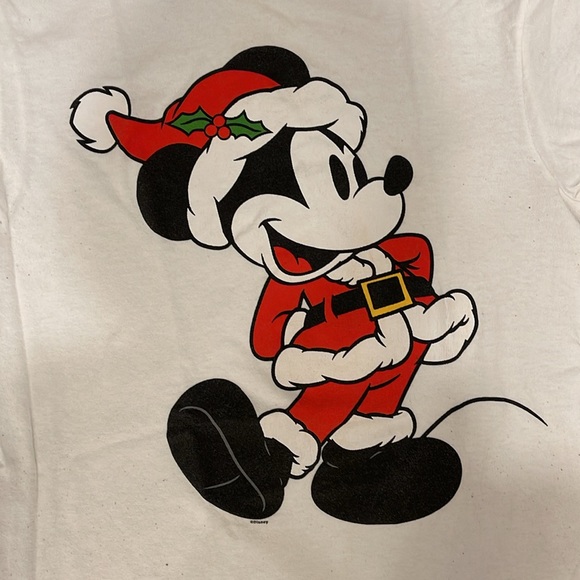 Mickey Santa tee sz small - Picture 2 of 4